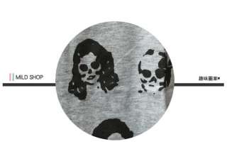 Mild Shop   Women Japanese Korean Fashion Style Skull Skeleton match 
