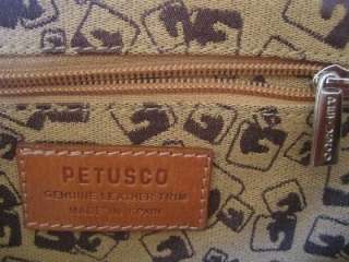 PETUSCO SPAIN NEW Pink Medium Boston Satchel Bag  