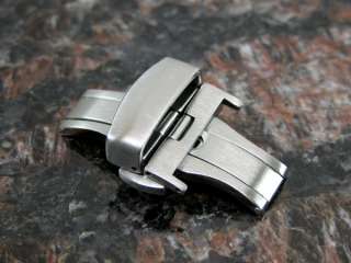 20MM Deployment Buckle Double Clasp BRUSHED Stainless Steel  