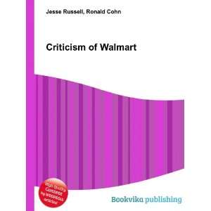  Criticism of  Ronald Cohn Jesse Russell Books