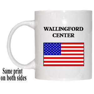  US Flag   Wallingford Center, Connecticut (CT) Mug 