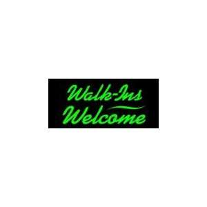  Walk Ins Welcome Simulated Neon Sign 12 x 27