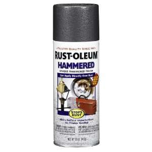  Rust Oleum 7214830 Hammered Metal Finish Spray, Gray, 12 
