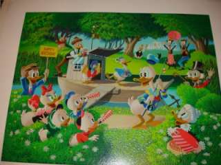 Carl Barks Hand Signed Litho SURPRISE PARTY MEMORY POND #53/500 Disney 
