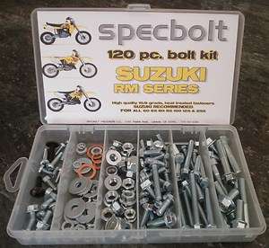   120 piece Bolt Kit Suzuki RM 60 65 80 85 125 250 plastic engine frame