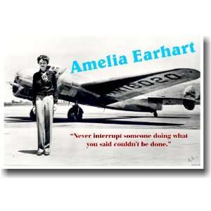  Amelia Earhart   Famous Person Classroom Poster Office 