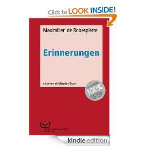 Erinnerungen (German Edition) Maximilien de Robespierre  