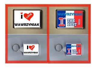 WAWRZYNIAK  2 porte cles + 2 aimants de congelateur  