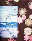 parc b smith watershed shower curtain brown pink retro floral