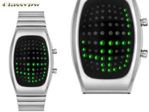 TOKYOFLASH Pleasure Seeker SS Green LED Watch for Women  