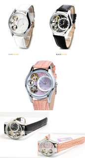   Fashion Diamond Tourbillon Automatic Mechanical Lady Wrist Watch Women