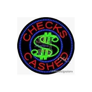  Checks Cashed LED Business Sign 26 Tall x 26 Wide x 1 
