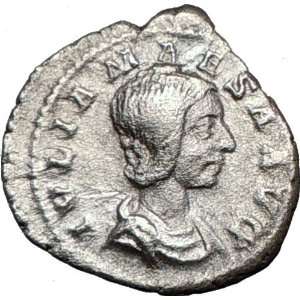  JULIA MAESA 218AD Rare Authentic Silver Roman Coin 
