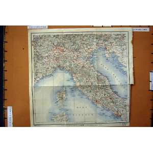  MAP 1909 ITALY CORSICA ELBA FIRENZE ROMA NAPOLI TRIEST 