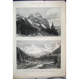   1888 Canadian Pacific Railway Mount Stephen Rocky Loop