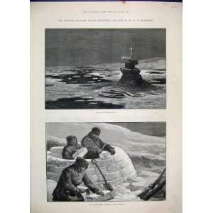  1881 American Franklin Boat Place Erebus Bay Snow House 