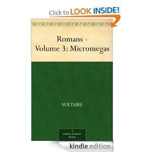 Romans   Volume 3 Micromegas Voltaire  Kindle Store