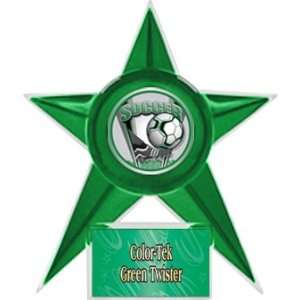  Soccer Stellar Ice 7 Trophy GREEN STAR/GREEN TWISTER PLATE 