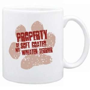  New  Property Of My Soft Coated Wheaten Terrier  Mug Dog 