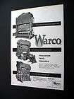 Federal Machine & Welder Co Warco Presses 1959 print Ad