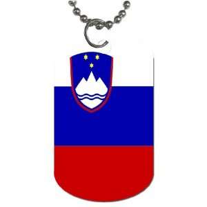 Slovenia Flag Dog Tag