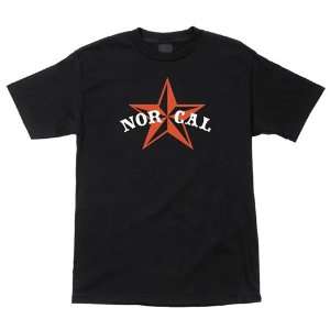  Nor Cal T Shirts Nautical 2   Black w/Orange   X Large 