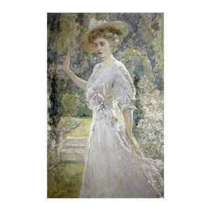  The White Gown Robert Reid. 17.88 inches by 26.00 inches 
