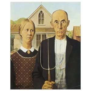  American Gothic Giclee Poster Print by Grant Wood, 40x50 