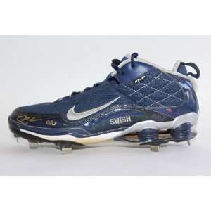  Nick Swisher Signed Game Used Cleats   Game Used MLB 