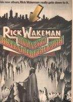 RICK WAKEMAN JOURNEY TO THE CENTRE OF THE EARTH AD  