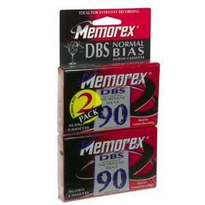  Memorex DBS 90 Minute Audio Tape (2 Pack) Electronics