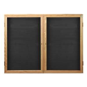   Board w/ Two Doors and Oak Finish Frame (4 W x 3 H)