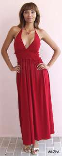 XOXO SEXY RED HALTER LONG EVENING AFTER 5 DRESS M NEW  
