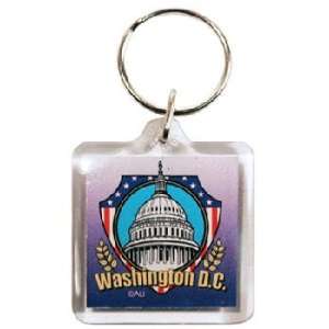  Washington Lucite Keychain 3 View Case Pack 108 