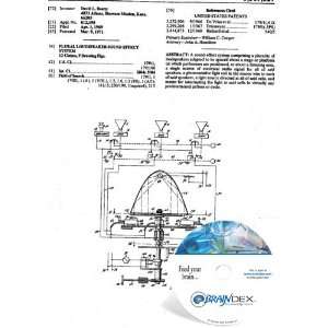  NEW Patent CD for PLURAL LOUDSPEAKER SOUND EFFECT SYSTEM 