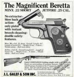 This scarce Beretta Minx advertisement looks good It is perfect for 