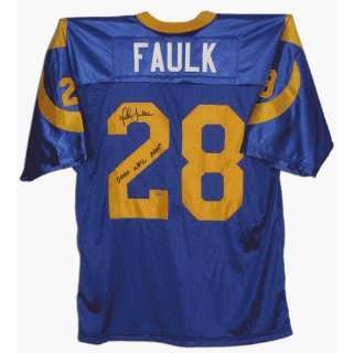  Signed Marshall Faulk Uniform   /BLUECUOMG Sports 