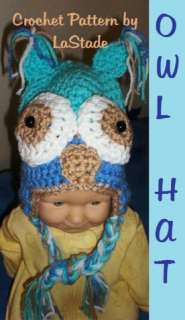   Baby Hoot Owl Hat Crochet Pattern by Lori Stade 