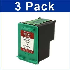  3 Pack (Color Only) HP 97 C9363WN Remanufactured Ink PSC 