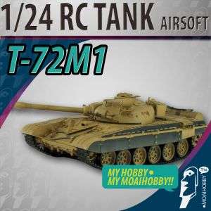 24 Airsoft RC VSTank Pro RTR Army Battle Tank T72 M1 Desert NIB 