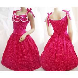  Vintage Style Valentines Pink Dress 2xl 