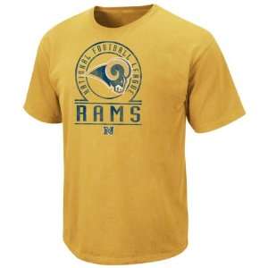  St. Louis Rams Yellow Vintage Stadium Wear II T Shirt 