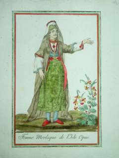 MONTENEGRO KUSTÜM COSTUME Grasset de Saint Sauveur 1796