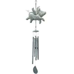  Flying Pig Verdi Green Wind Chime Large 42 Patio, Lawn 
