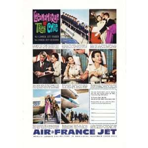  1961 Ad Air France Jet Vintage Travel Print Ad Everything 