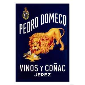  Pedro Domeco Vinos y Conac Jerez Giclee Poster Print 