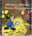 vintage LITTLE GOLDEN BOOK Mickey Mouse and the Missing