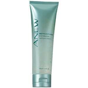  Avon Anew Retroactive+ 2 in 1 Cleanser 125ml (pack of 2 
