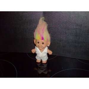 Troll Doll with Rainbow Hair and Earing By Bright