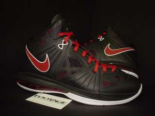 Nike Air Max Lebron VIII 8 P.S. PS BLACK RED PLAYOFF 10  